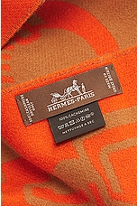 FWRD Renew Hermes Cashmere Scarf in Orange, view 3, click to view large image.