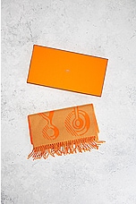 FWRD Renew Hermes Cashmere Scarf in Orange, view 7, click to view large image.
