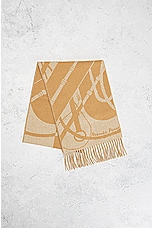 FWRD Renew Hermes Clic Clac Scarf in Peach, view 2, click to view large image.