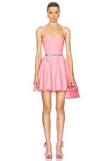 FWRD Renew Loewe Strappy Mini Dress in Coral Pink, view 1, click to view large image.