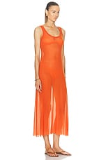 FWRD Renew Jean Paul Gaultier Long Tank Dress in Orange, view 2, click to view large image.