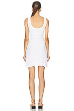 FWRD Renew Chanel Mesh Knit Sleeveless Dress in White, view 3, click to view large image.