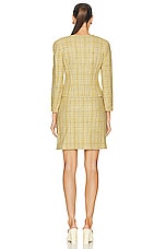 FWRD Renew Chanel 1997 Tweed Jacket &amp; Skirt Set in Yellow, view 3, click to view large image.