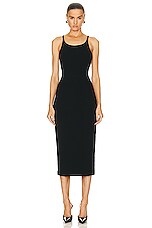 FWRD Renew Dolce &amp; Gabbana Midi Dress in Black, view 1, click to view large image.