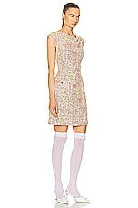 FWRD Renew Chanel Coco Button Tweed Dress in Multi, view 2, click to view large image.