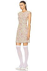 FWRD Renew Chanel Coco Button Tweed Dress in Multi, view 3, click to view large image.