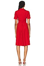 FWRD Renew Gucci Midi Dress in Red, view 3, click to view large image.