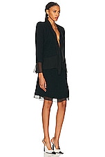 FWRD Renew Chanel Midi Dress in Black, view 2, click to view large image.