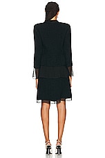 FWRD Renew Chanel Midi Dress in Black, view 3, click to view large image.
