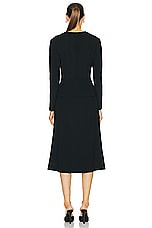 FWRD Renew Chanel Cardigan &amp; Skirt Set in Black, view 3, click to view large image.