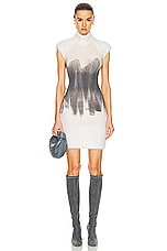 FWRD Renew Chanel Cashmere Wool Dress in Ivory, view 2, click to view large image.