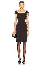 FWRD Renew Dior Cowl Dress in Brown, view 1, click to view large image.