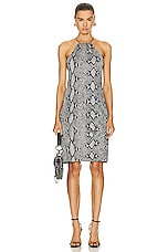 FWRD Renew Gucci Snakeskin Print Dress in Brown, view 1, click to view large image.