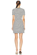FWRD Renew Fendi Zucca Dress in White & Black, view 3, click to view large image.