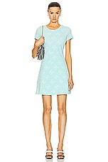 FWRD Renew Chanel Velour Dress in Baby Blue, view 1, click to view large image.