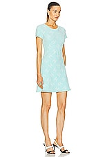 FWRD Renew Chanel Velour Dress in Baby Blue, view 2, click to view large image.