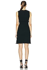 FWRD Renew Chanel Coco Button Dress in Black, view 3, click to view large image.