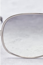 FWRD Renew Chanel Gradient Shield Sunglasses in Grey, view 6, click to view large image.