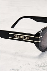 FWRD Renew Dior Cat Eye Tinted Sunglasses in Black, view 4, click to view large image.