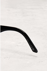 FWRD Renew Dior Cat Eye Tinted Sunglasses in Black, view 8, click to view large image.
