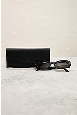 FWRD Renew Dior Cat Eye Tinted Sunglasses in Black, view 9, click to view large image.