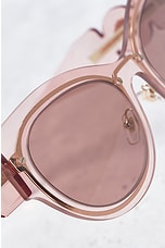 FWRD Renew Versace Tinted Cat Eye Sunglasses in Pink, view 6, click to view large image.