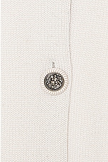FWRD Renew Chanel Long Button Cardigan in Ecru, view 5, click to view large image.