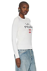 FWRD Renew Chanel Cashmere Sweater in White, view 2, click to view large image.