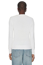 FWRD Renew Chanel Cashmere Sweater in White, view 3, click to view large image.