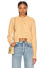 FWRD Renew Chanel Coco Button Cashmere Knit Top & Cardigan FWRD Renew Chanel Coco Button Cashmere Knit Top & Cardigan