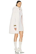 FWRD Renew Saint Laurent Cape Poncho in Ivory, view 3, click to view large image.