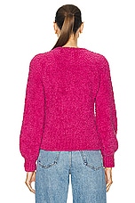 FWRD Renew Chanel Teddy Sweater in Pink, view 3, click to view large image.