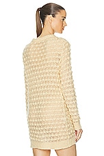 FWRD Renew Dior Cardigan in Beige, view 3, click to view large image.