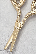 FWRD Renew Chanel Scissor Necklace in Gold, view 7, click to view large image.