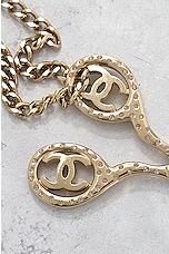 FWRD Renew Chanel Scissor Necklace in Gold, view 8, click to view large image.