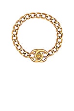 FWRD Renew Chanel Turnlock Bracelet in Gold, view 1, click to view large image.