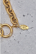 FWRD Renew Chanel Coco Mark Pendant Chain Necklace in Gold, view 4, click to view large image.