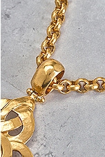 FWRD Renew Chanel Coco Mark Pendant Necklace in Gold, view 7, click to view large image.