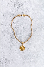 FWRD Renew Chanel Pendant Necklace in Gold, view 2, click to view large image.