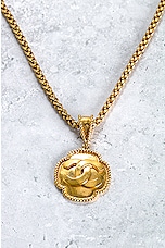 FWRD Renew Chanel Pendant Necklace in Gold, view 3, click to view large image.