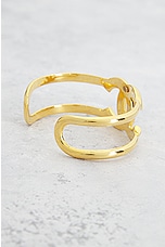 FWRD Renew Chanel Coco Mark Gold Bangle in Gold, view 4, click to view large image.