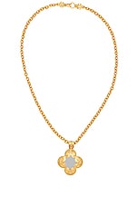 FWRD Renew Chanel Mirror Necklace in Gold, view 1, click to view large image.