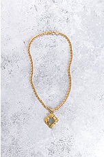 FWRD Renew Chanel Mirror Necklace in Gold, view 2, click to view large image.