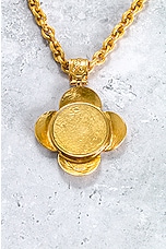 FWRD Renew Chanel Mirror Necklace in Gold, view 4, click to view large image.