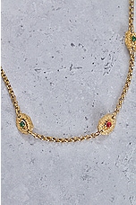 FWRD Renew Chanel Stone Long Chain Necklace in Gold, view 3, click to view large image.