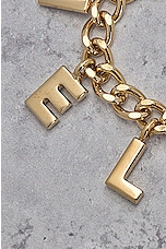 FWRD Renew Chanel Logo Chain Bracelet in Gold, view 7, click to view large image.