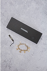 FWRD Renew Chanel Logo Chain Bracelet in Gold, view 8, click to view large image.