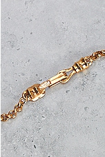 FWRD Renew Chanel 1997 CC Stone Necklace in Gold, view 4, click to view large image.