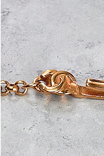 FWRD Renew Chanel 1997 CC Stone Pendant Necklace in Gold, view 6, click to view large image.