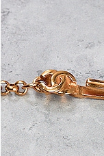 FWRD Renew Chanel 1997 CC Stone Necklace in Gold, view 6, click to view large image.